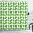 thumbnail image 1 of Ambesonne Aloha Shower Curtain, Repeated Monstera Plantation, 69"Wx84"L, Olive Green Green White, 1 of 3