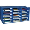 Pacon Classroom Keepers 15-Slot Mailbox, Blue, 12.88" x 31.5" x 16.38"