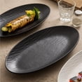 thumbnail image 3 of Plates Home Steamed Fish Plates, Ceramic Tableware, Hotel Restaurant Commercial Creative Oval Dishes Dishes(A,Small), 3 of 7