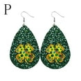 thumbnail image 2 of Wioihee Under $2.00 Earrings Studs St Patricks Day Earrings for Women Rhinestone Green Heart Leaf Earring for Women St Patricks Day Accessories, 2 of 2