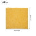 thumbnail image 2 of Uxcell Handmade Cloth Napkins Linen Napkins with Fringe Rustic Bulk Table Napkin Fabric Yellow, 2 of 6