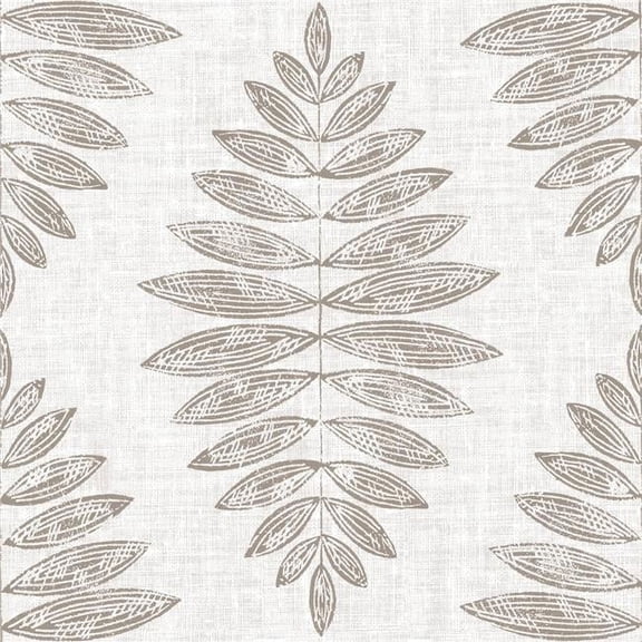 FloorPops FP3298 Foliage Peel & Stick Floor Tiles, Neutrals