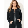 thumbnail image 4 of Catherines Women's Plus Size Black Label Zip Front Ponte Jacket, 4 of 5