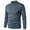 Blue, variant on IROINNID Men's Sweater Round Neck Long Sleeve Jumper Mid-Length Solid Color Leisure Pullover Daily Half High Neck Sweater Bottoming Shirt