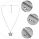 thumbnail image 5 of Collar de cristal Rhinestone Butterfly Charm Jewelry Simple Choker Cuello Colgante, 5 of 6