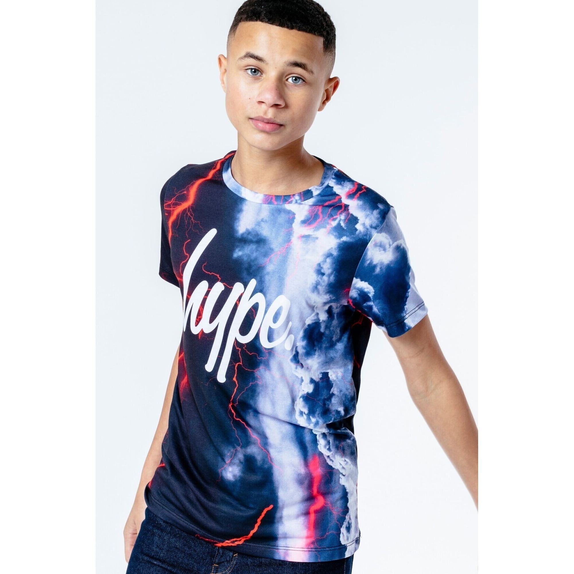 Hype Boys Hype Multicoloured Galaxy T-Shirt Age 9-10 Years Hype T-Shirt 