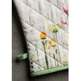 thumbnail image 2 of Maison d' Hermine Botanical Fresh 100% Cotton Set of Oven Mitt (7.5 Inch by 13 Inch) and Pot Holder (8 Inch by 8 Inch) for BBQ | Cooking | Baking | Grilling | Microwave | Barbecue | Spr, 2 of 4