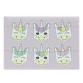 thumbnail image 1 of Unicorn Party Cutting Board, Muted Toned Backdrop Colorful Cartoon Animal Design, Decorative Tempered Glass Cutting and Serving Board, Large Size, Multicolor, by Ambesonne, 1 of 1