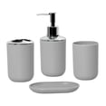 thumbnail image 2 of Accesorios de baño Soporte de cepillo de dientes Simple Decoración de baño de baño Bucal dispensador de jabón para tocador de apartamentos Uso diario gris, 2 of 8
