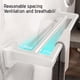 thumbnail image 5 of Towel Bar, Wall Mount, 304 Stainless Steel, Brushed Finish, 11 Inch, Thick 0.8mm, Foldable, Metal Frame, For Bathroom, Heavy Duty, Rust Proof, Modern Design, For Kitchen, for Bedroom, 5 of 7