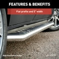 thumbnail image 4 of ARIES 2051037 AeroTread 5 x 70-Inch Polished Stainless SUV Running Boards, Select Nissan Rogue Fits select: 2017-2020 NISSAN ROGUE SPORT, 4 of 6