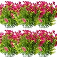 thumbnail image 2 of 1 Bouquet Garden Artificial Flower Realistic Looking Vibrant Color Easy Maintenance Simulation Violet Flower Fake Plant, 2 of 10
