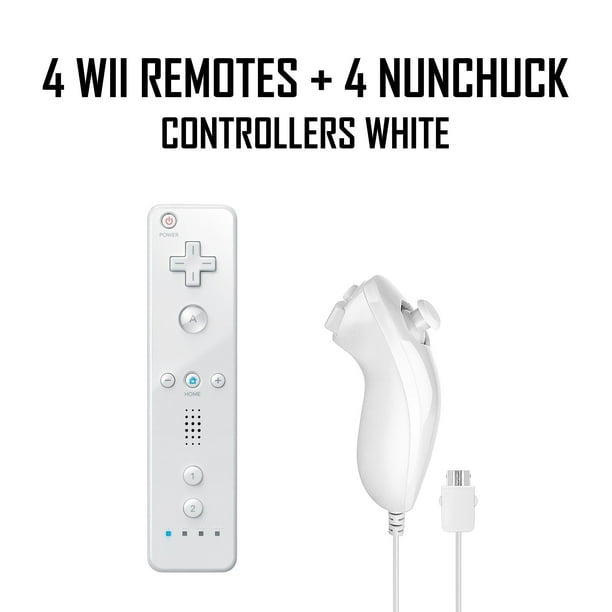 Restored Wii Console White - Four Voomwa Remotes - Wii Sports