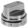 thumbnail image 1 of Universal Stainless Steel Oven Knob for Home Use Durable and Easy to Install Silver, 1 of 9