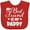 Red, variant on Inktastic My Best Friend is My Daddy with Hearts Boys or Girls Baby Bib