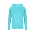 thumbnail image 5 of Men's Sun Hoodie UPF 50+ Rash Guard Thumb Holes Long Sleeve UV-Protection Fishing Lightweight Athletic Sunshirts (L, Sky Blue), 5 of 8