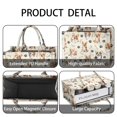 thumbnail image 4 of Large Capacity Tote Bag,Cartoon Corgi Dog and Footprints Handbag Fashion Luxury Tote Bag,15.7"x13"x 5.1" Inches,Laptop Compatible, 4 of 6