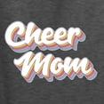 thumbnail image 5 of Wild Bobby Retro Cheer Mom Girl Sports Unisex Graphic Hoodie Sweatshirt, Heather Black, Medium, 5 of 5