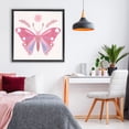 thumbnail image 3 of Stupell Industries Bohemian Folk Butterfly in Pink Black Floating Frame Canvas Art, 25 x 25, by Kim Allen, 3 of 8