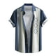 thumbnail image 1 of Blusa y camisa hawaiana de manga corta con cuello vuelto para hombre, camisa con estampado en contraste, botones, solapa y manga corta, camisa de poliéster para hombre, 1 of 6