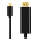thumbnail image 1 of Adaptador Conectores Chapados En Dorado Usb-C Dp Displayport Pvc Cabo Preto, 1 of 1