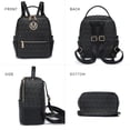 thumbnail image 6 of MKP COLLECTION Mini Backpack Purse for Women Fashion Cute Small Daypacks Bag with Front Zip Pocket, 6 of 8