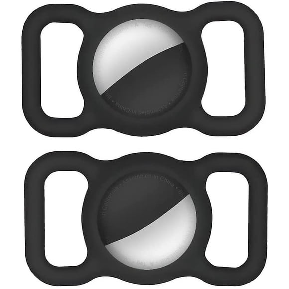 Soporte para collar de perro Airtag (paquete de 2) Compatible con Apple Soporte para collar de gato Airtag, soporte para collar de mascota Air Tag, estuche Air Tag