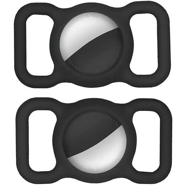 Soporte para collar de perro Airtag (paquete de 2) Compatible con Apple Soporte para collar de gato Airtag, soporte para collar de mascota Air Tag, estuche Air Tag