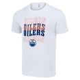 thumbnail image 2 of Men's Starter White Edmonton Oilers Four Team Name Logo T-Shirt, 2 of 3