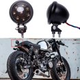 thumbnail image 1 of Luces traseras de motocicleta de 12 V, luz de freno LED negra para bicicleta de calle, Chopper, Bobber, Cafe Racer, Cruiser Custom., 1 of 4