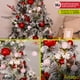 thumbnail image 5 of Esferas para árbol de navidad Artego de 8 cm de diámetro paq 18 esferas Rojo *Línea Detail Con: 2 estilos emboss y un cromado, para colgar Christmas ornaments, 5 of 7