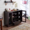 thumbnail image 4 of Pemberley Row MDF Wood Veneers Espresso Buffet Rectangular 47.3" Unassembled, 4 of 7