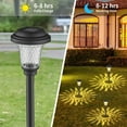 thumbnail image 5 of Gnmfd Solar Street Light Outdoor Waterproof LED Pathway Light Solar Powered Dusk to Dawn 8-10H Lighting for Garden Yard Patio Driveway Landscape Christmas Lights Outdoor Decorations, 5 of 8