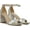 Soft Silver Soft Metallic Sheep Leather, variant on Women's Daniella Molten Gold Metallic Heels 7W