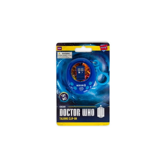 Doctor Who TARDIS Talking Clip On Keychain - Pocket Pal & Backpack Keyring