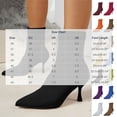 thumbnail image 3 of WAVSUF Women's Kitty Mid Heel Boots Arch Support Pointed Toe Anti Slip Fall Dress Trendy Boots Black 6, 3 of 5