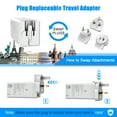 thumbnail image 4 of Hongyi 65W PD 3 in 1 Foldable Fast Charger Travel Plug Adapter with 2 USB C + 1 USB A Ports, Charging Station, 4 of 8
