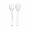 Tablemate Table Set Plastic Serving Forks & Spoons, White