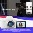 thumbnail image 3 of Sony Alpha ZV-E10 II Content Creators’ Camera Body Only (White) Bundle with Vlogger Shotgun Microphone, Joey Mini Extendable Tripod with Built-In Phone Mount, and SDXC UHS-I Memory Card (4 Items), 3 of 7