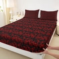 thumbnail image 3 of Feelyou Teen Tribal Dragon Twin Sheet Sets, Retro Western Damask Bedding, 3 Pieces, 3 of 7