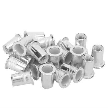 

2024 200pcs Professional Aluminum Rivet Nut Threaded Insert Nut Fastener Accessory M6