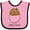Pink and Black, variant on Inktastic Little Spud Pink Boys or Girls Baby Bib
