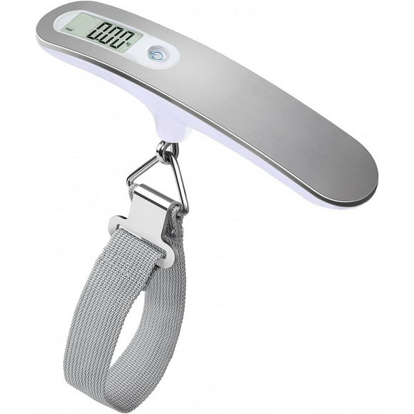 Tatum88 Travel Digital Bathroom Scale / Luggage Scale / High Accuracy Digital Luggage Scale Weight 110 lbs Capacity 50 kgs, Heavy Duty, Silver