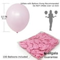 thumbnail image 2 of Allgala 100ct 12" Helium Grade Premium Latex Balloons-Light Light Pink-BL52018, 2 of 3