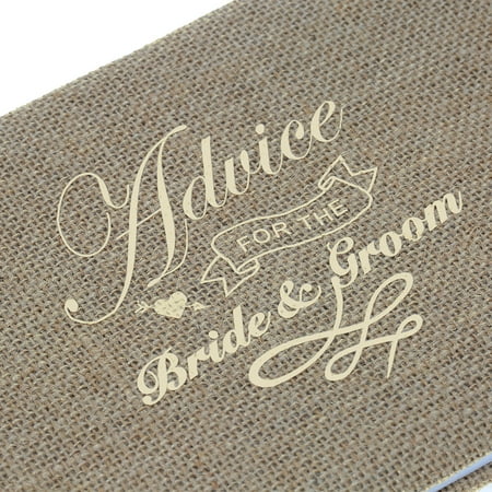 Djk Vintage 72 Pages Burlap Cover Wedding Guest Book Rustic Style