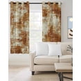 thumbnail image 2 of Brown Ombre Blackout Curtains for Bedroom/Living Room, Thermal Insulated Kitchen Curtains, Gradient Abstract Art Vintage Grommet Darkening Window Treatment Drapes 42"x63"x2, 2 of 8