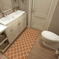 thumbnail image 6 of Ottomanson Non-Slip Hallway Runner Rug 2'2" x 6' Perfect for High Traffic Areas, Orange Trellis, 6 of 8