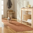 thumbnail image 3 of TOWN & COUNTRY BASICS Pax Herringbone Textured Solid Everwash® Washable Area Rug, Low Pile, Non-Slip Backing, Easy Clean Pet & Family Friendly Rug, Rust, 2'5"x5'11", 3 of 15