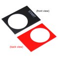 thumbnail image 3 of Unique Bargains 10pcs 25mm Diameter Plastic Push Button Switch Indicator Notice Board (START) ,Black, 3 of 3