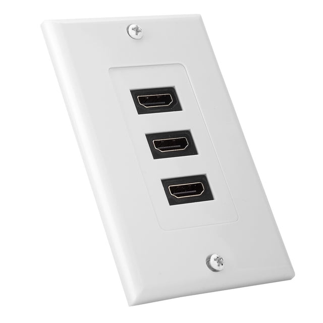 Panel de video HD HDMI Bling Bling de 3 puertos adaptador de concentrador USB toma de pared